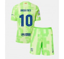 Barcelona Ansu Fati #10 Koszulka Trzecia dzieci 2024-25 Krótki Rękaw (+ krótkie spodenki)